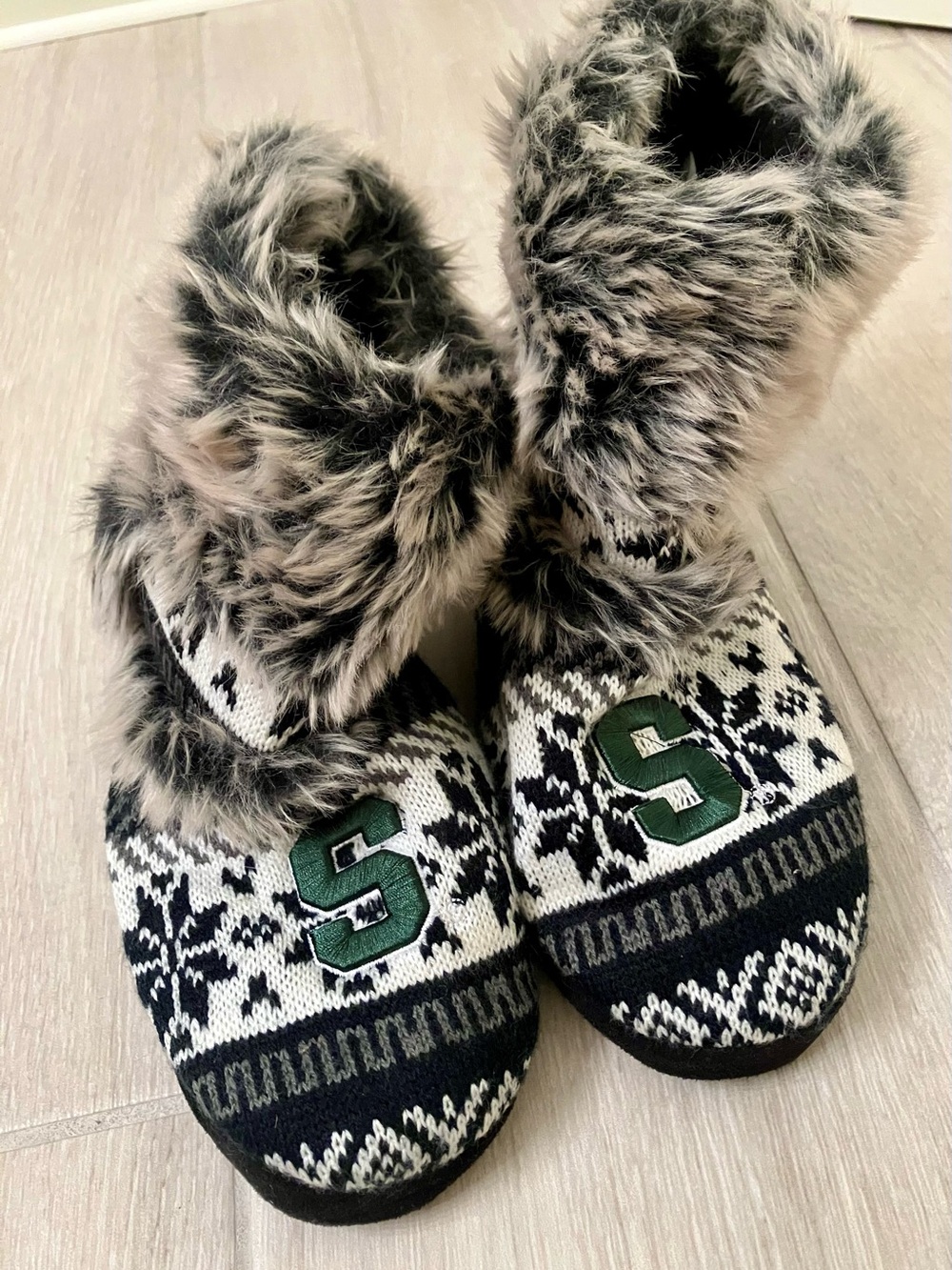 Michigan State Sweater Slippers